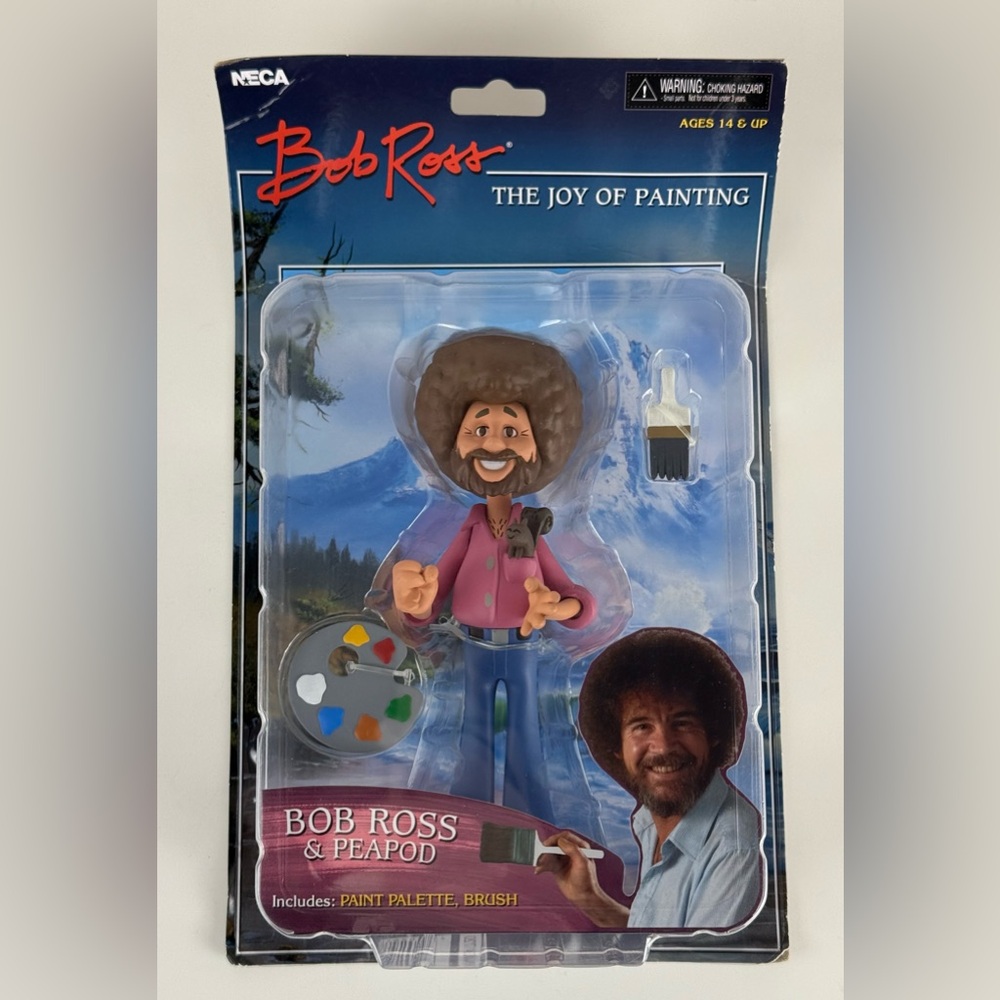 Bob Ross & Peapod Action Figure